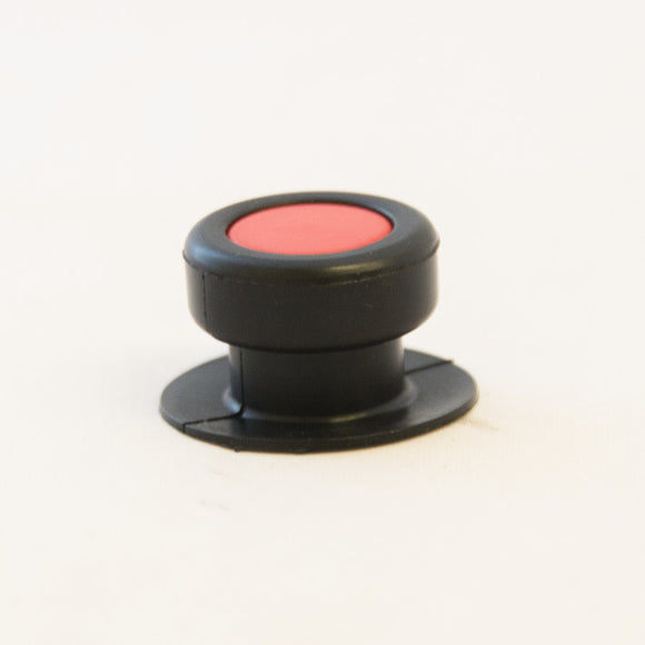 Push button rubber red