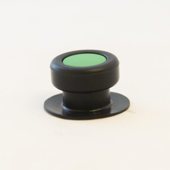 Push button rubber green